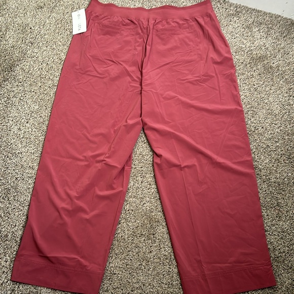 Athleta dusty pink Brooklyn hiights New wide leg pant size 18 new Jamba large - Picture 7 of 8